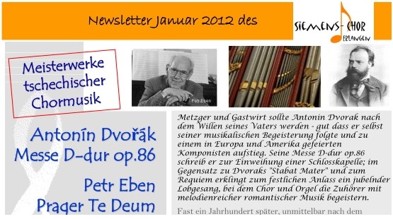 Newsletter Januar 2012 - Tschechische Meisterwerke